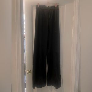 Black wide leg dress pants